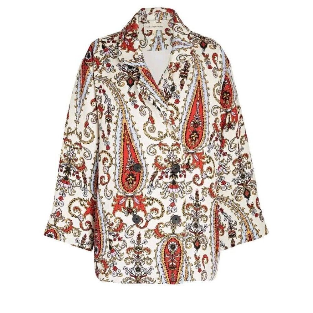 Mara Hoffman - Levine Paisley Quilted Coat Size‎ XL NWT MSRP $625